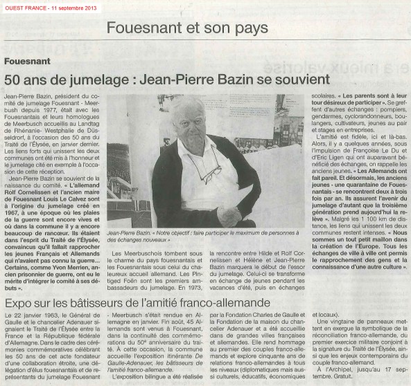 Ouest France 11 09 13