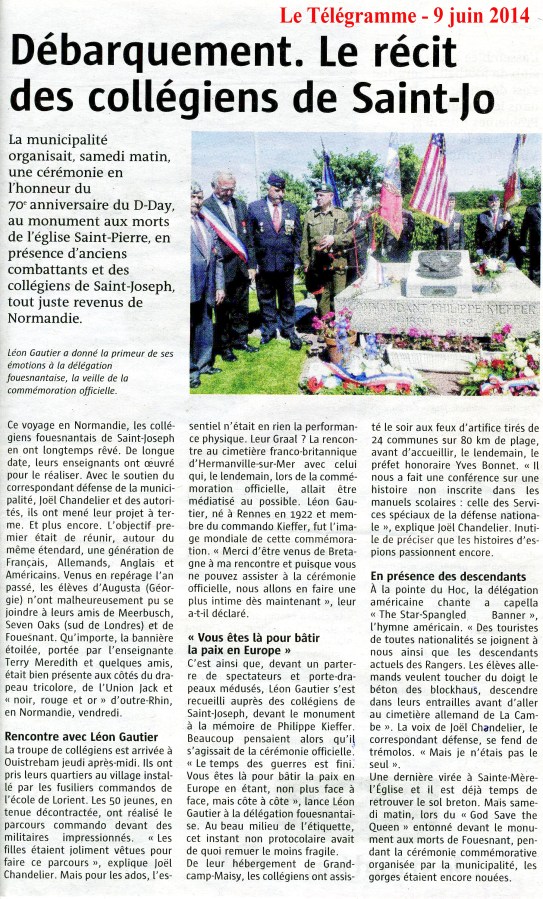 Le télégramme 09 06 14