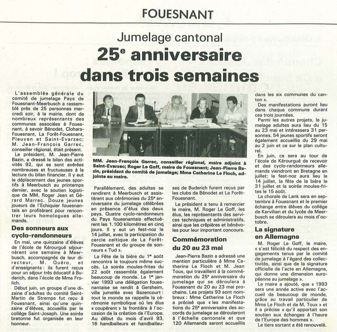 Préparatifs du 25ème anniversaire