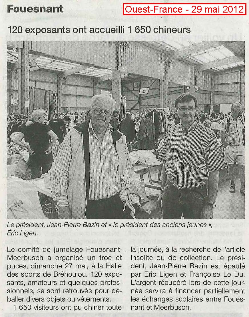Ouest France 29 mai 2012