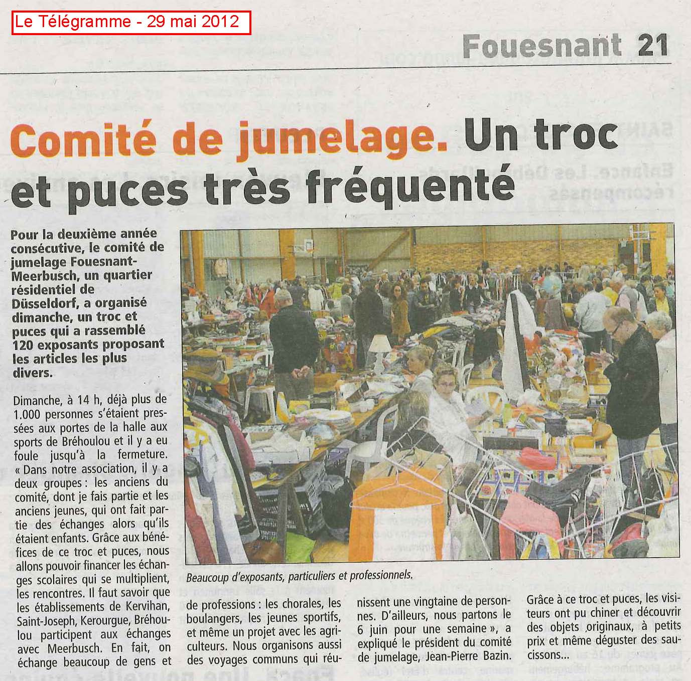 Le Télégramme 29 mai 2012