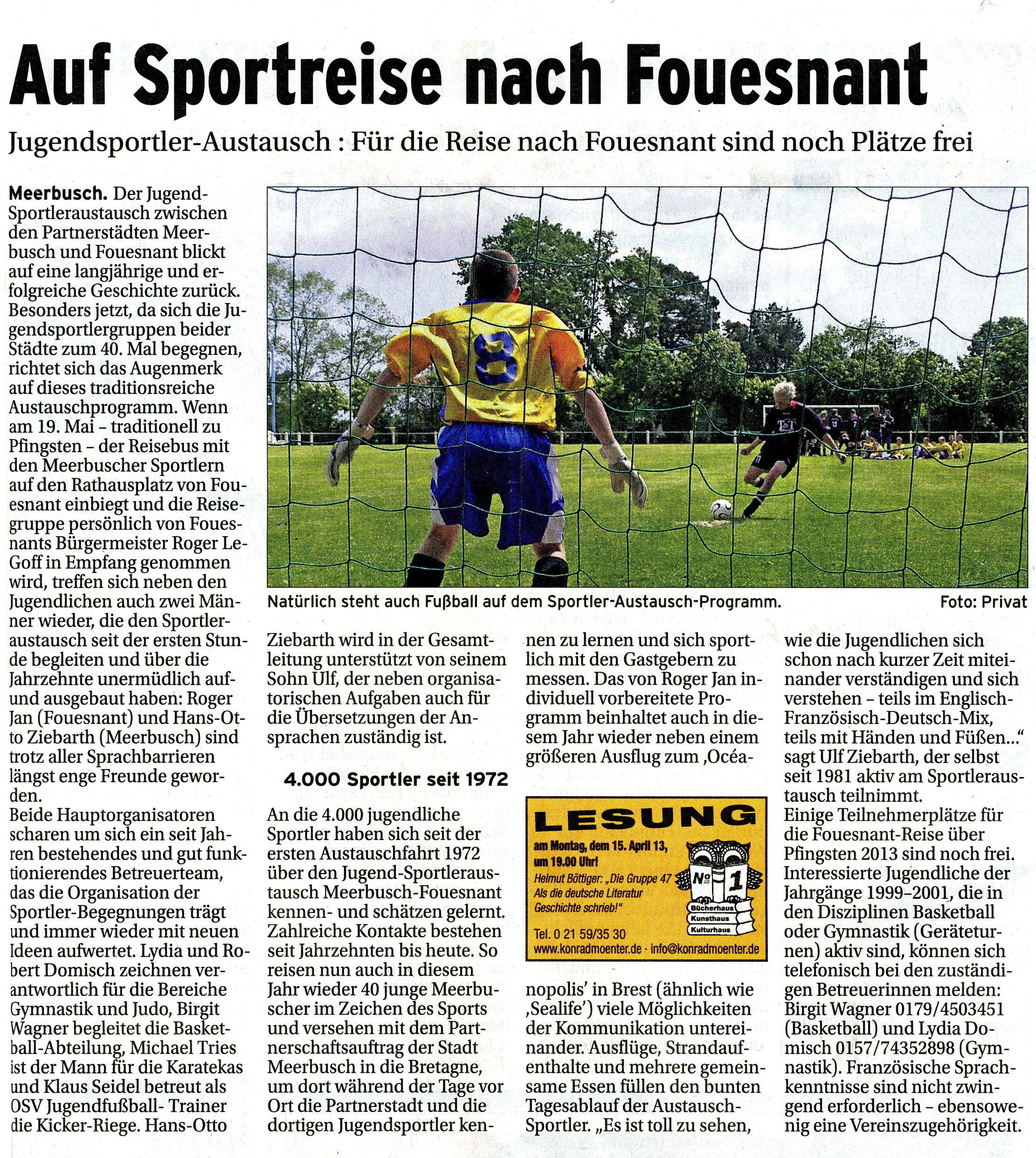 Rheinische Post 20 avril 2013