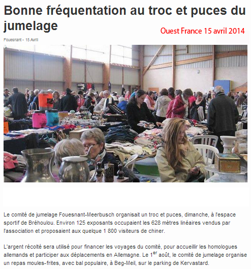 Ouest France 15 avril 2014