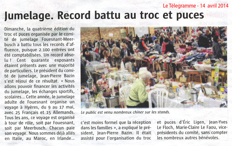 Le Télégramme 14 avril 2014
