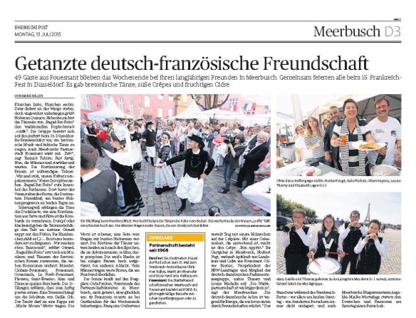 Rheinische Post - 13. Juli 2015
