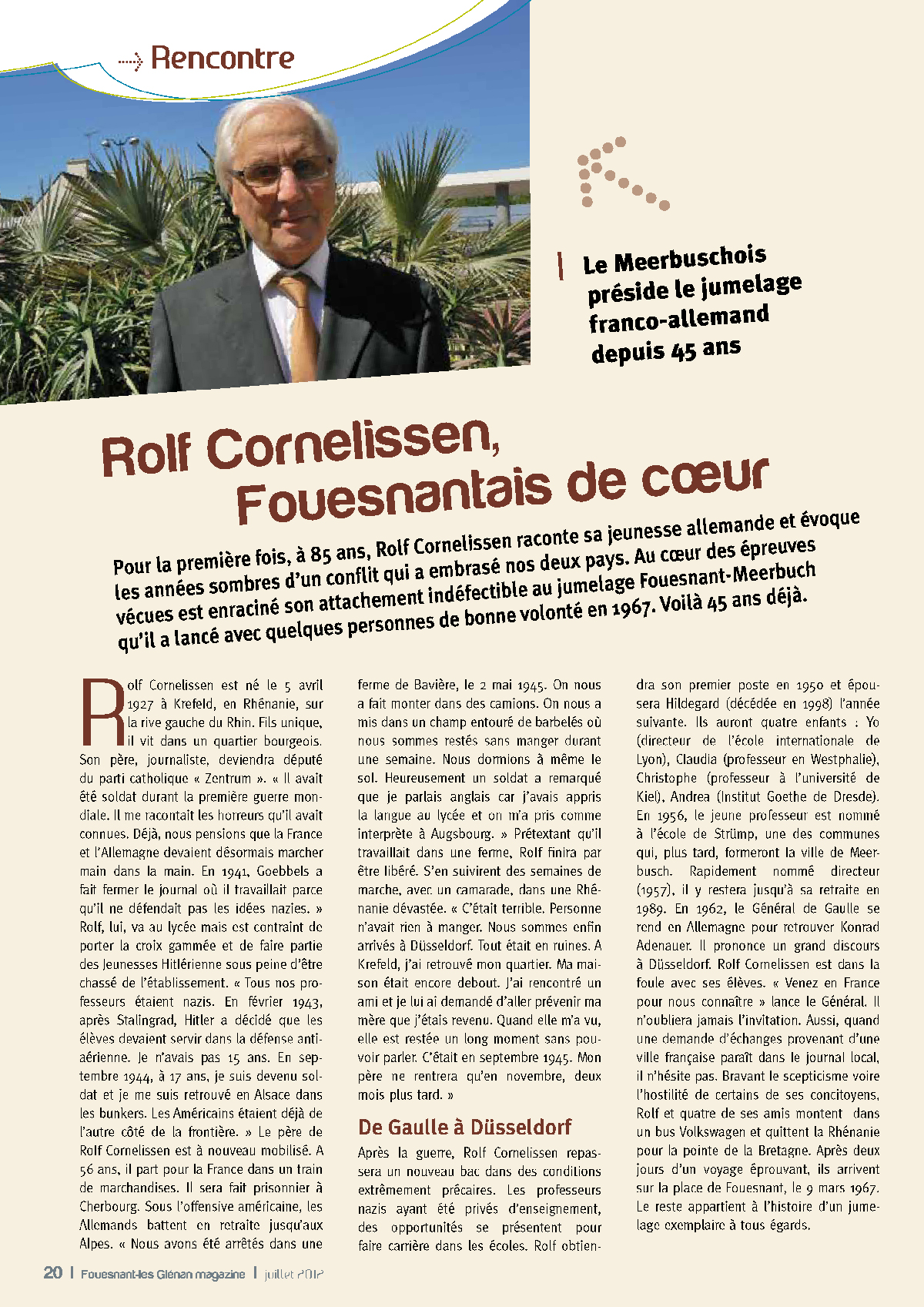 Fouesnant Magazine juillet 2012