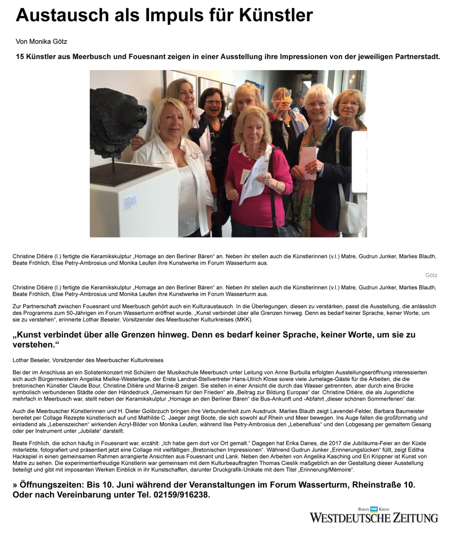 Westdeutsche Zeitung 16 mai 2018