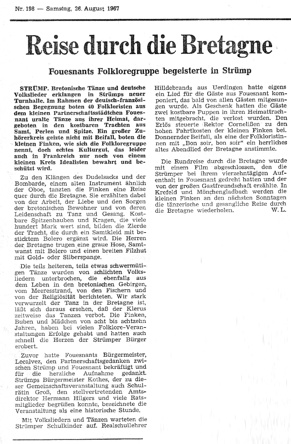 Rheinische Post 26 août 1967