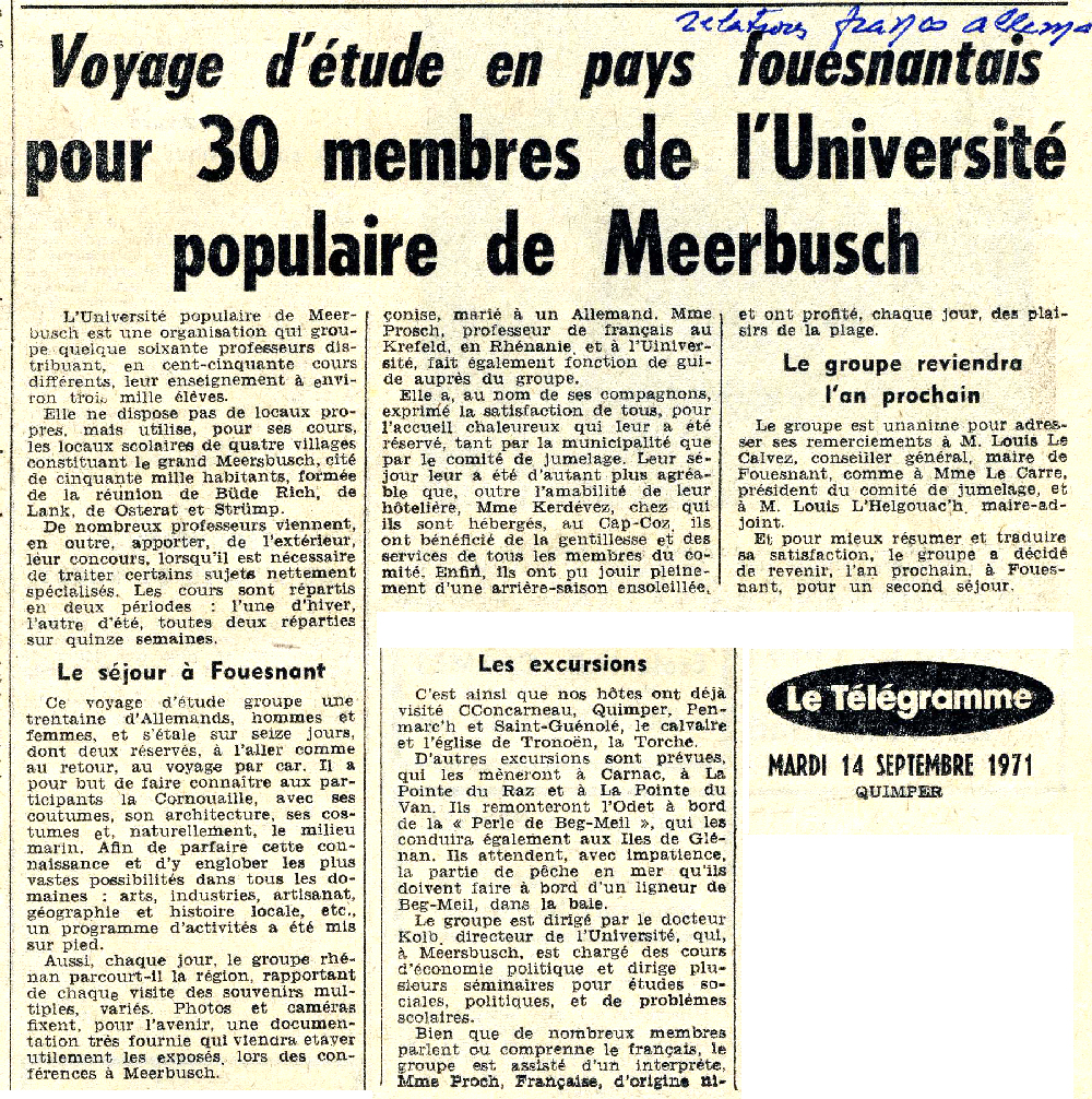 Le Télégramme 14 septembre 1971