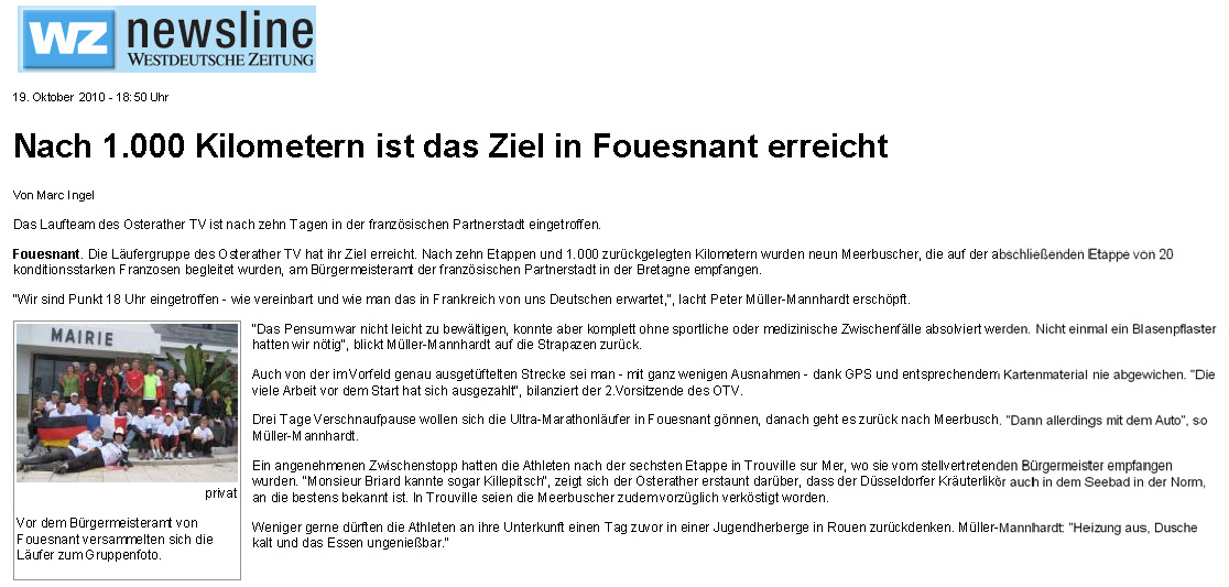 2010 10 09 Westdeutsche Zeitung