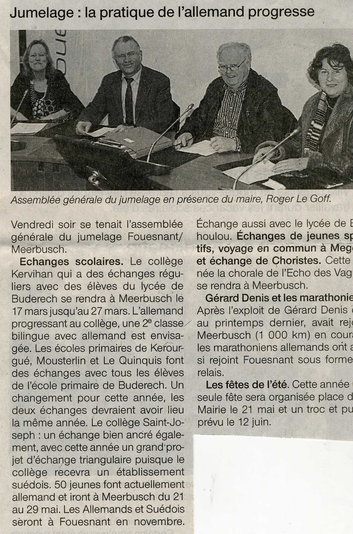 Ouest France 1er mars 2011