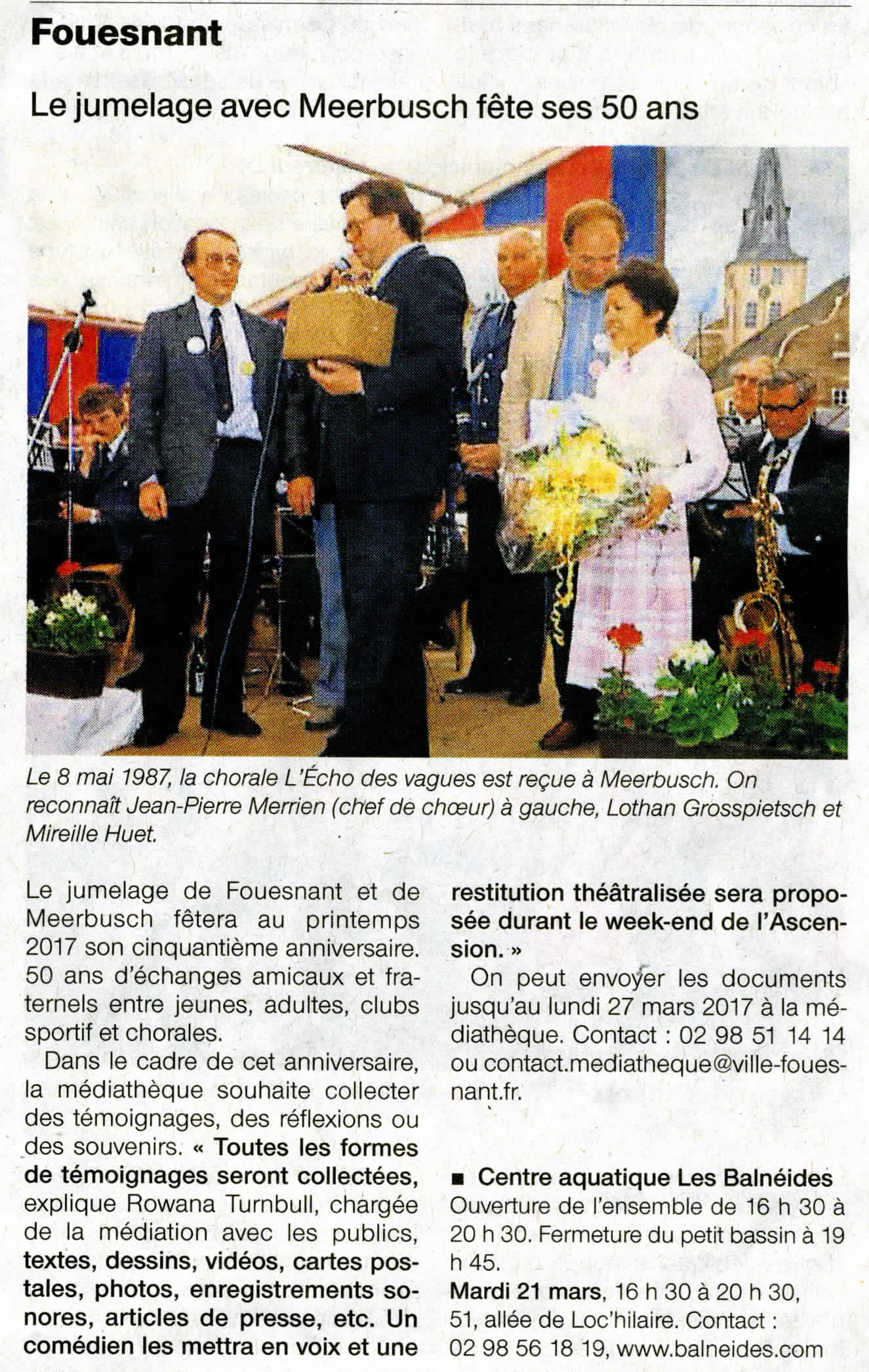 Ouest France 21 mars 2017