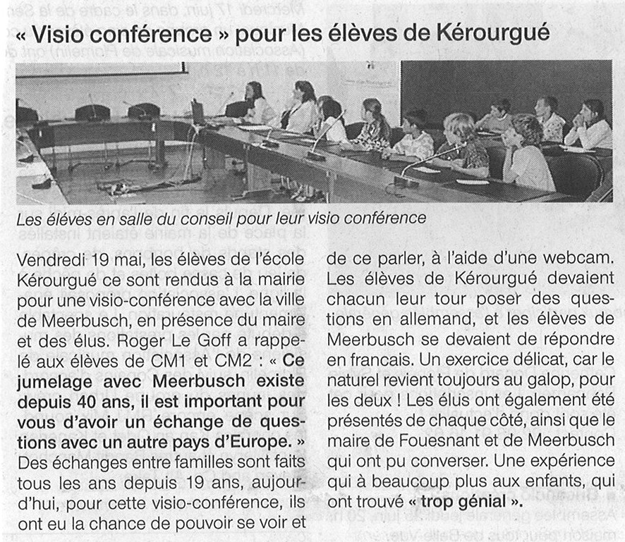 Ouest France 20 mai 2009