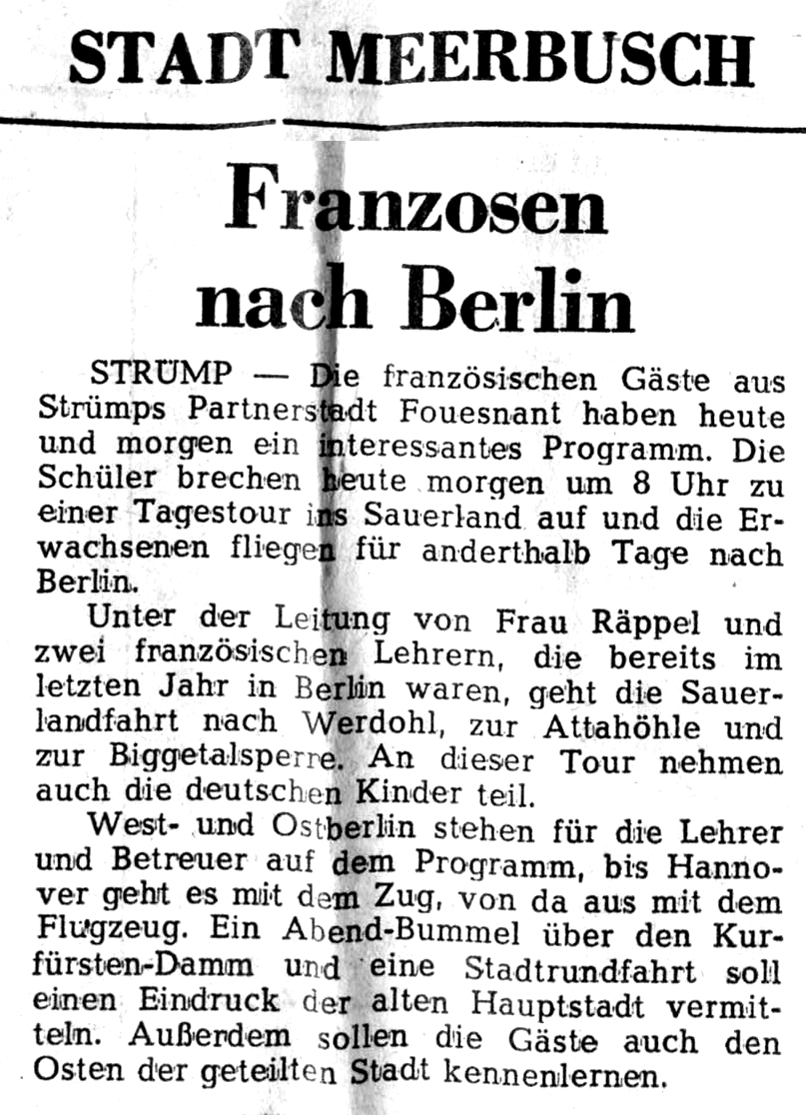Rheinische Post, août 1970