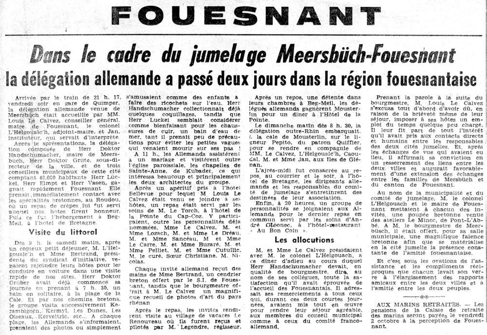 Le Télégramme, août 1970
