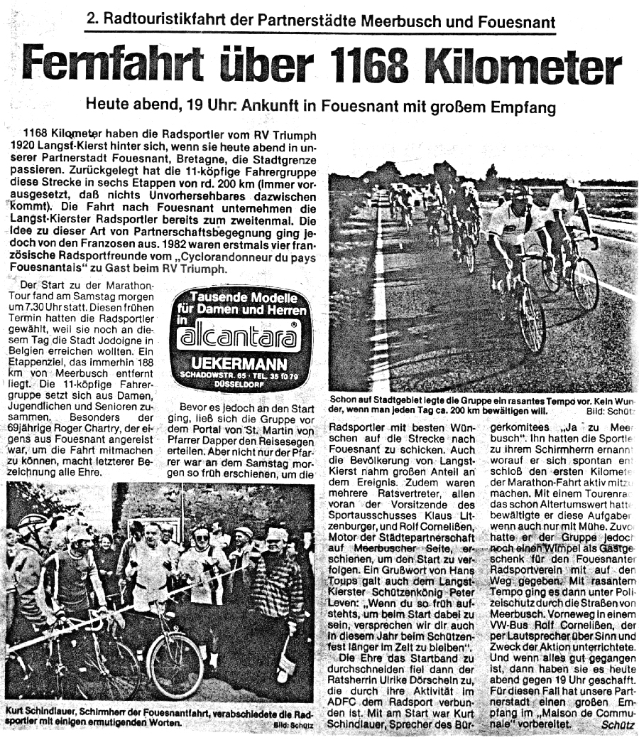 Meerbuscher Nachrichten, 20 juin 1985