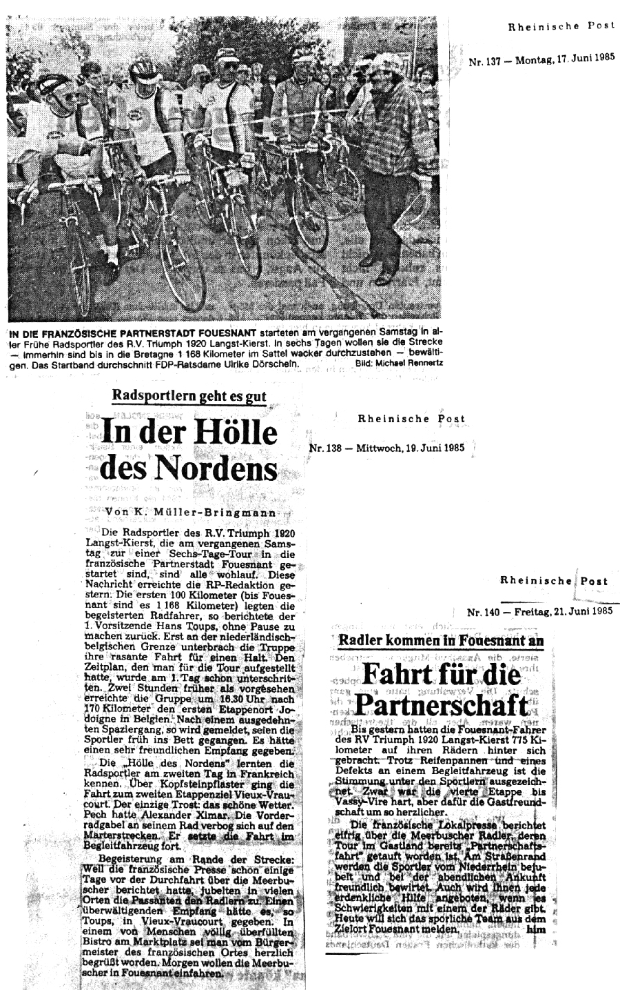 Rheinische Post, juin 1985