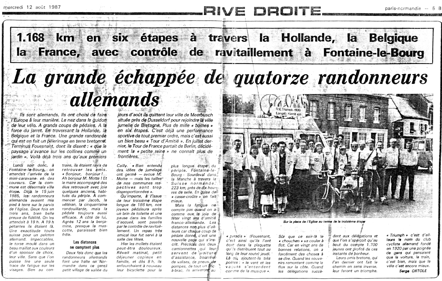 Paris-Normandie, 12 août 1987