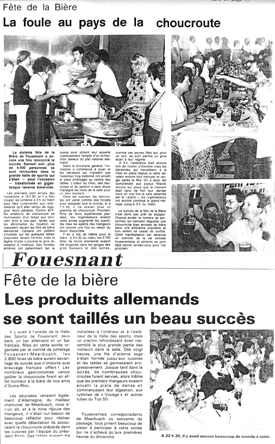 Ouest France et Le Télégramme, août 1987
