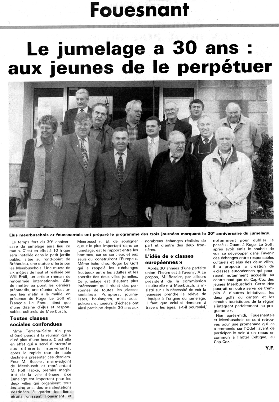 Le Télégramme, 10 mai 1997