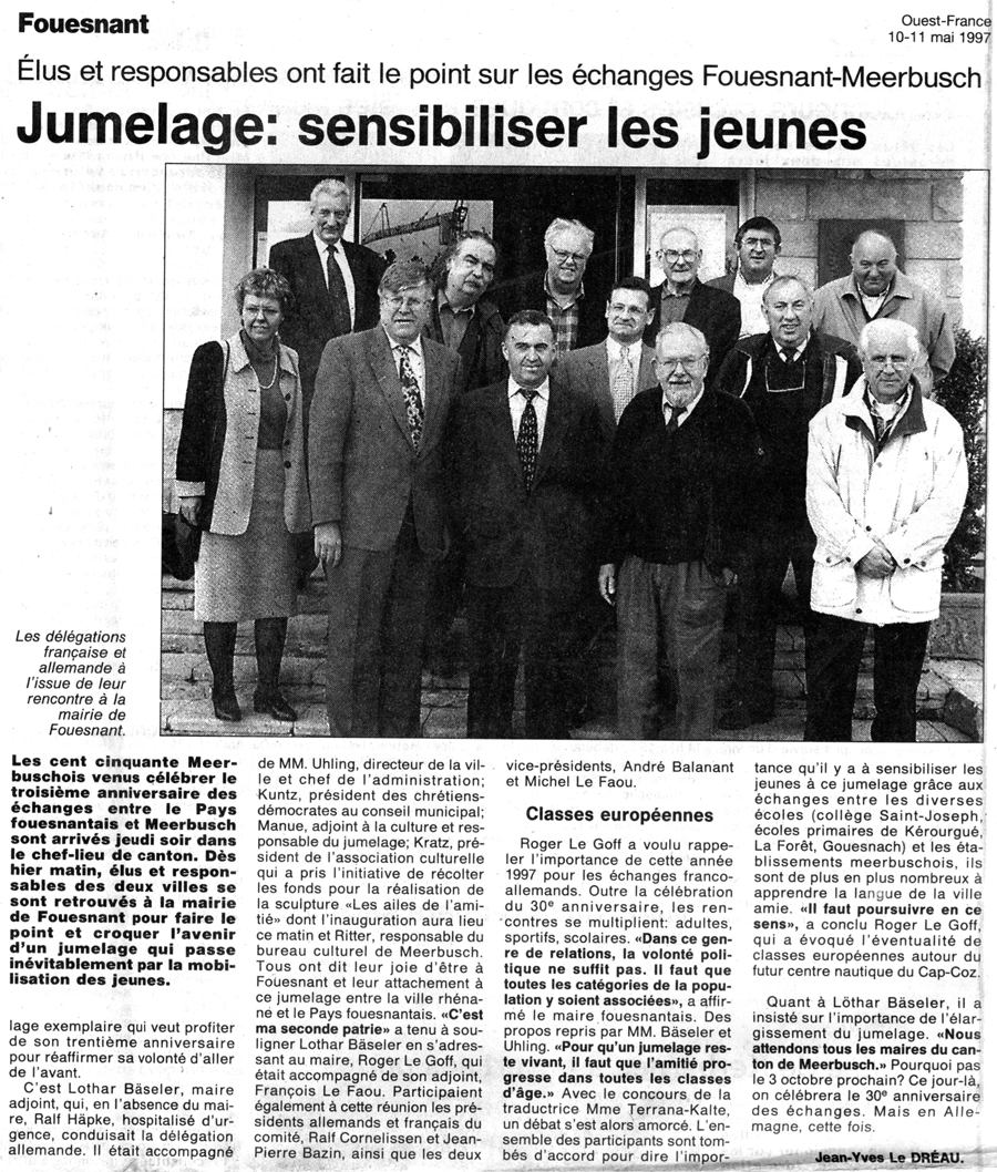 Ouest France, 10 mai 1997