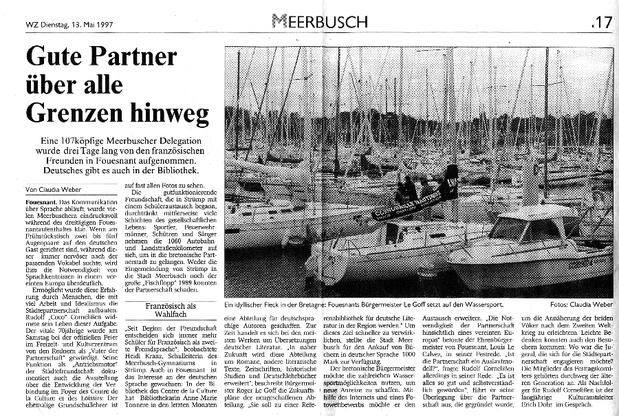 Westdeutsche Zeitung, 13 mai 1997