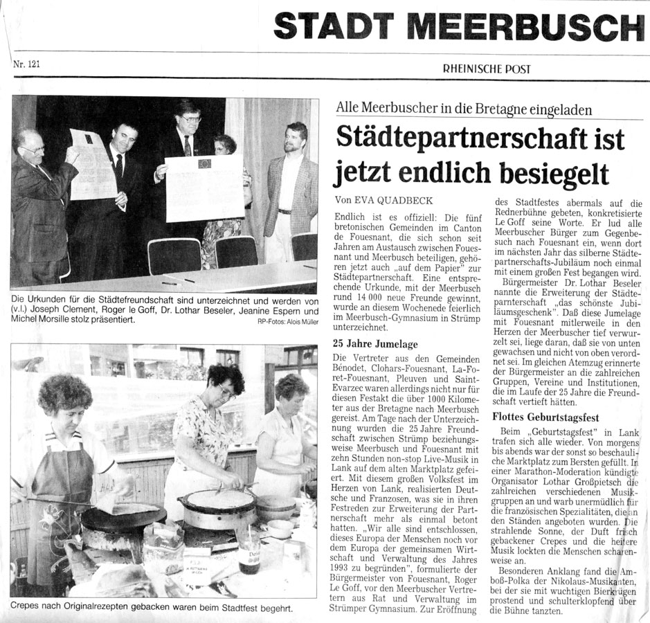 Rheinische Post, mai 1992
