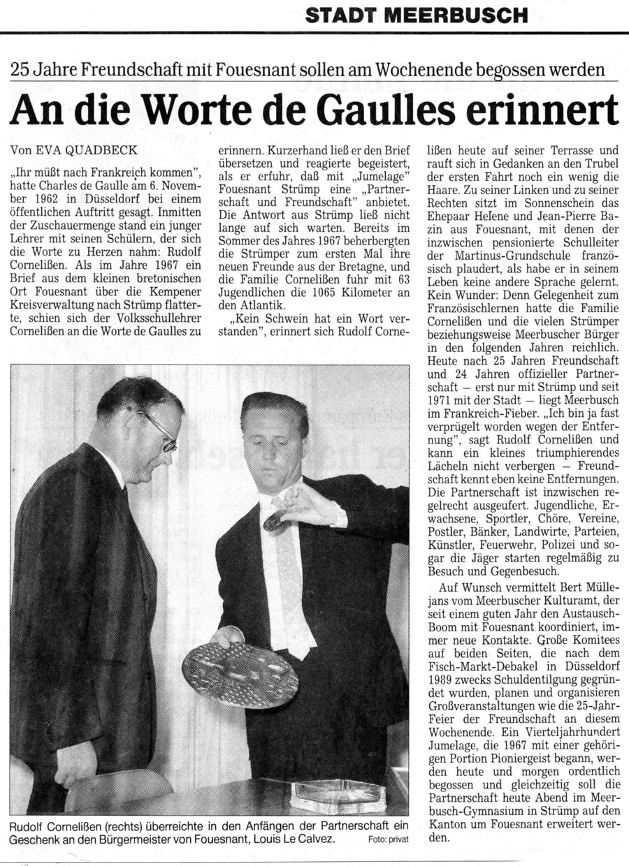 Rheinische Post, mai 1992