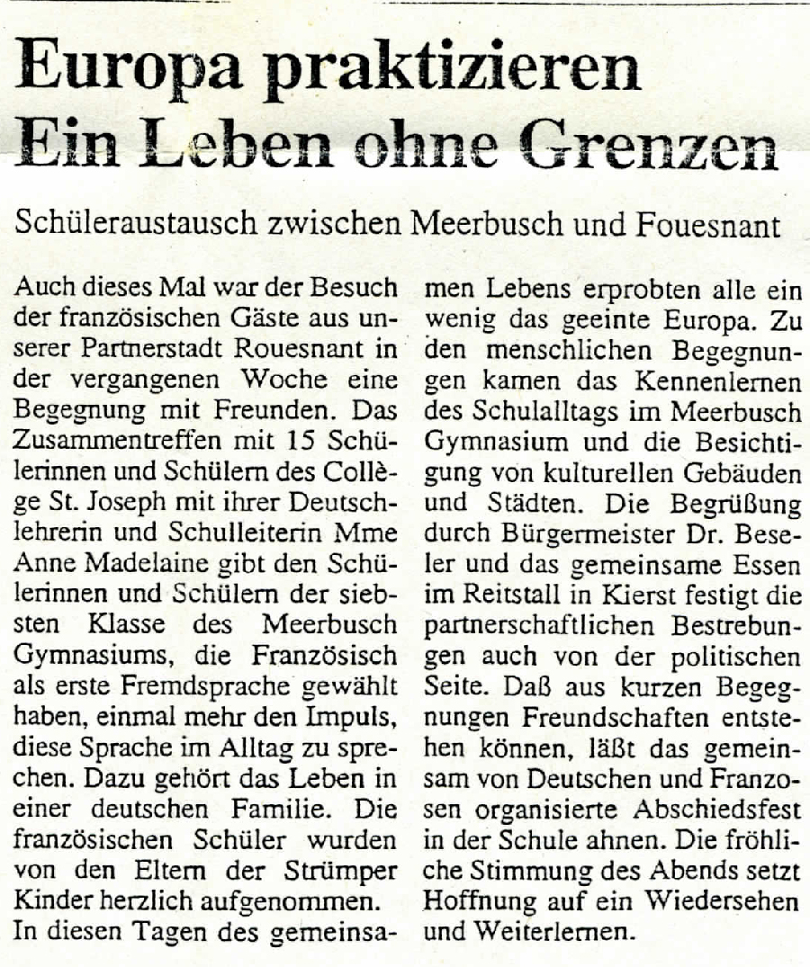 Meerbuscher Nachrichten, 4 mai 1994