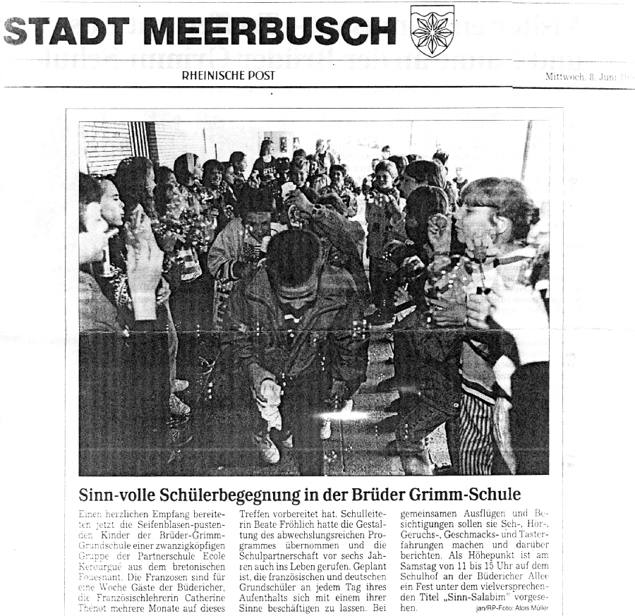 Rheinische Post, 8 juin 1994