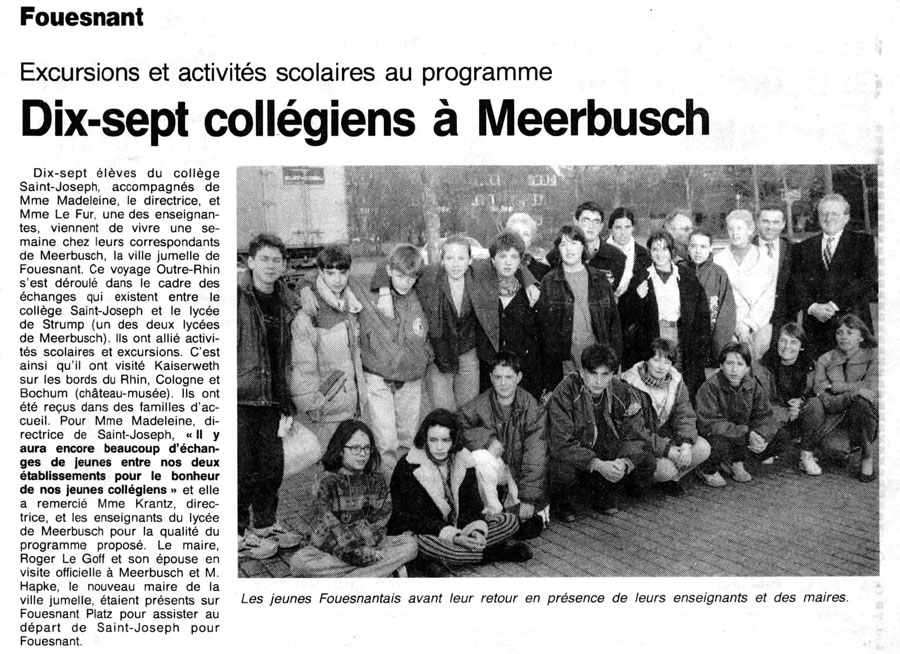 Ouest France, 31 mars 1995