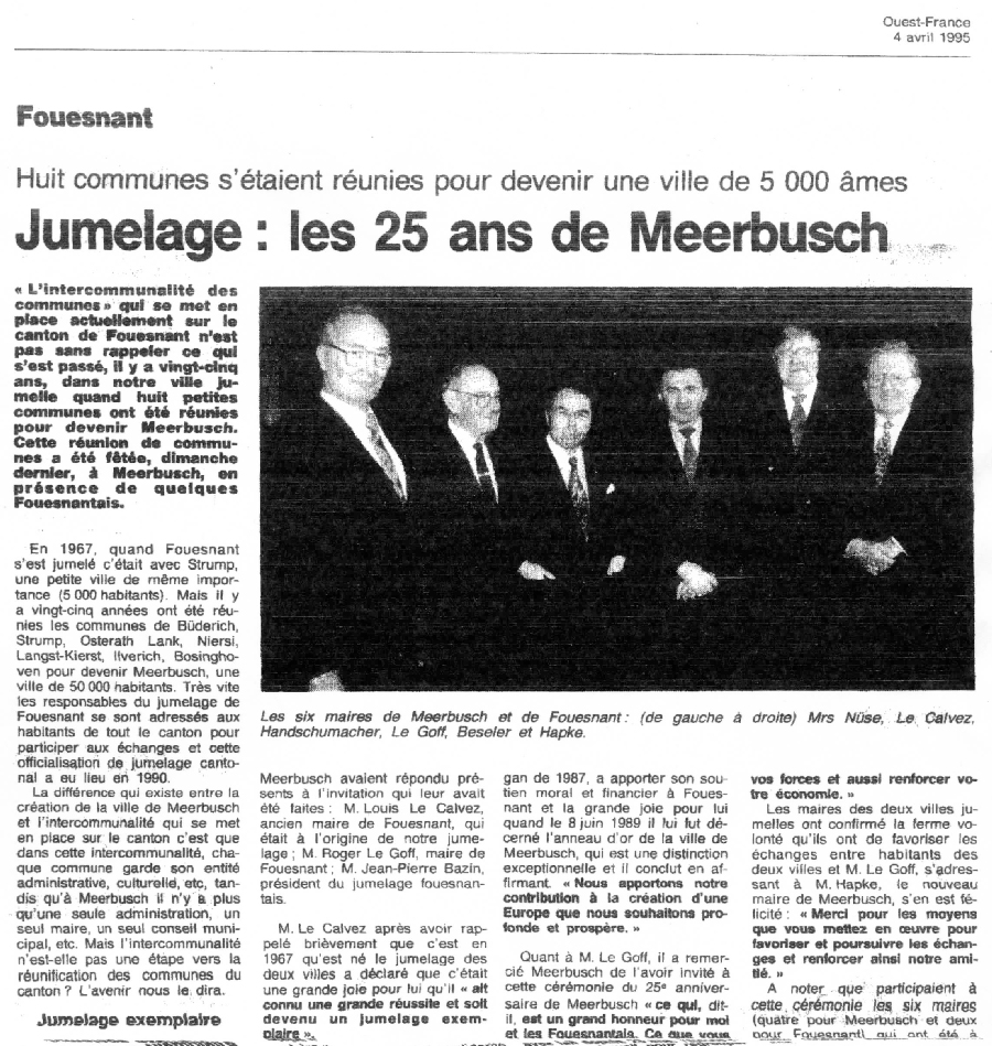 Ouest France, 4 avril 1995