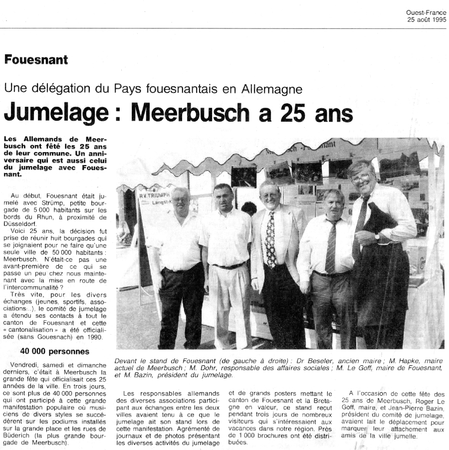 Ouest France, 25 août 1995