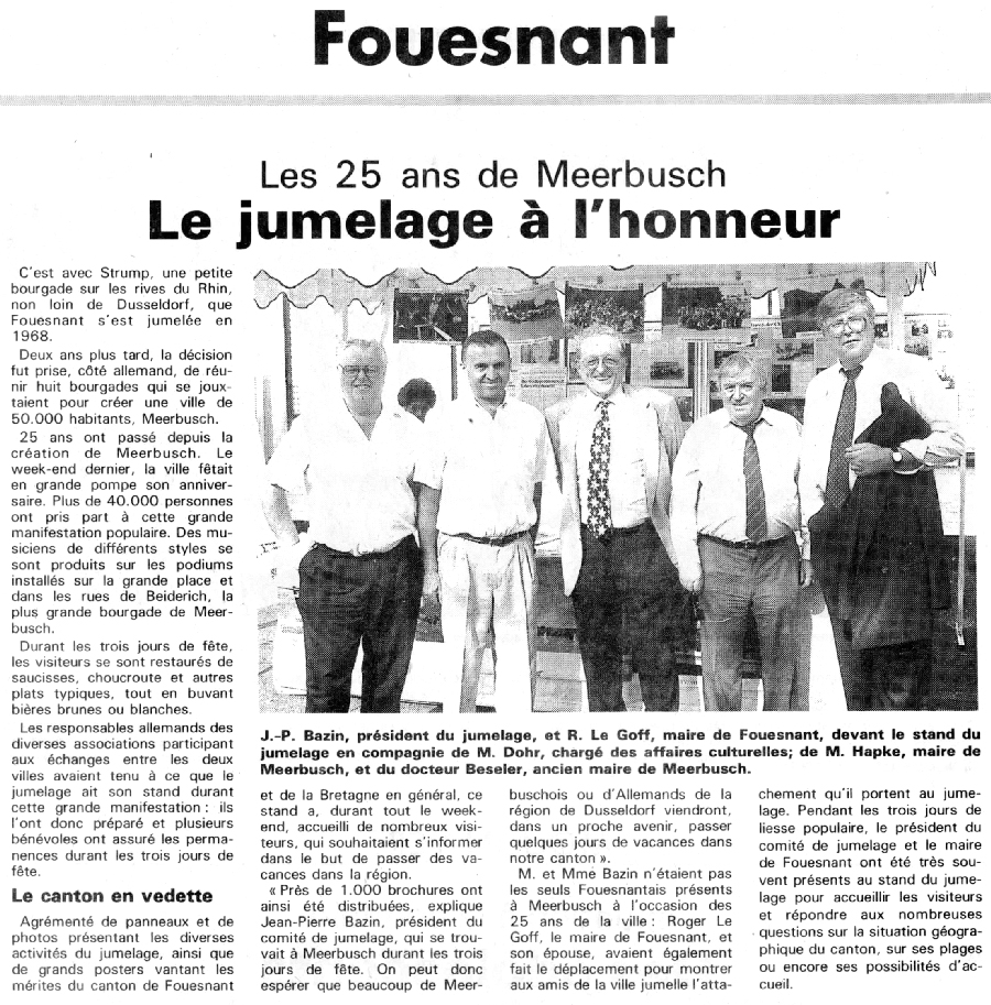 Le Télégramme, 25 août 1995