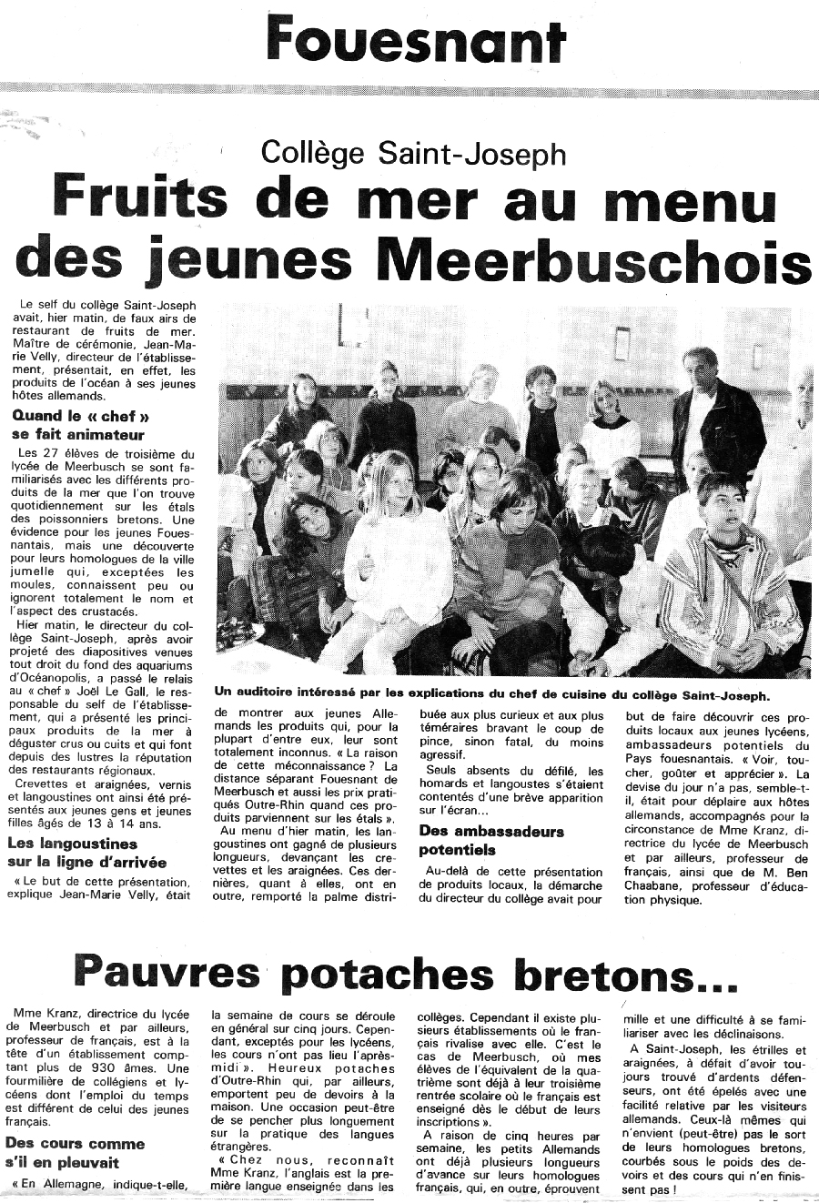 Le Télégramme, septembre 1995