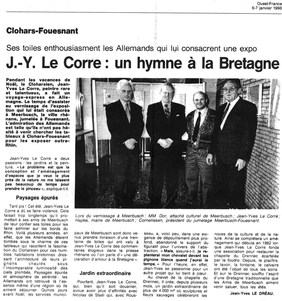 Ouest France, 6 janvier 1996