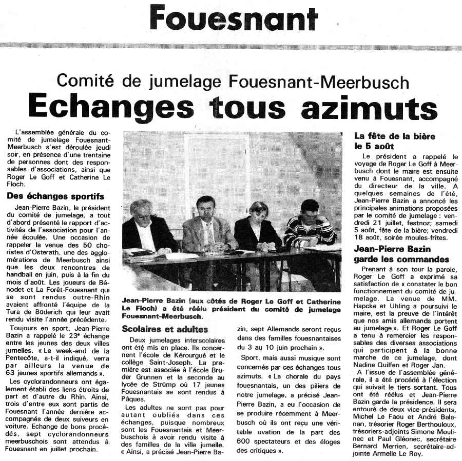 Le Télégramme, janvier 1996