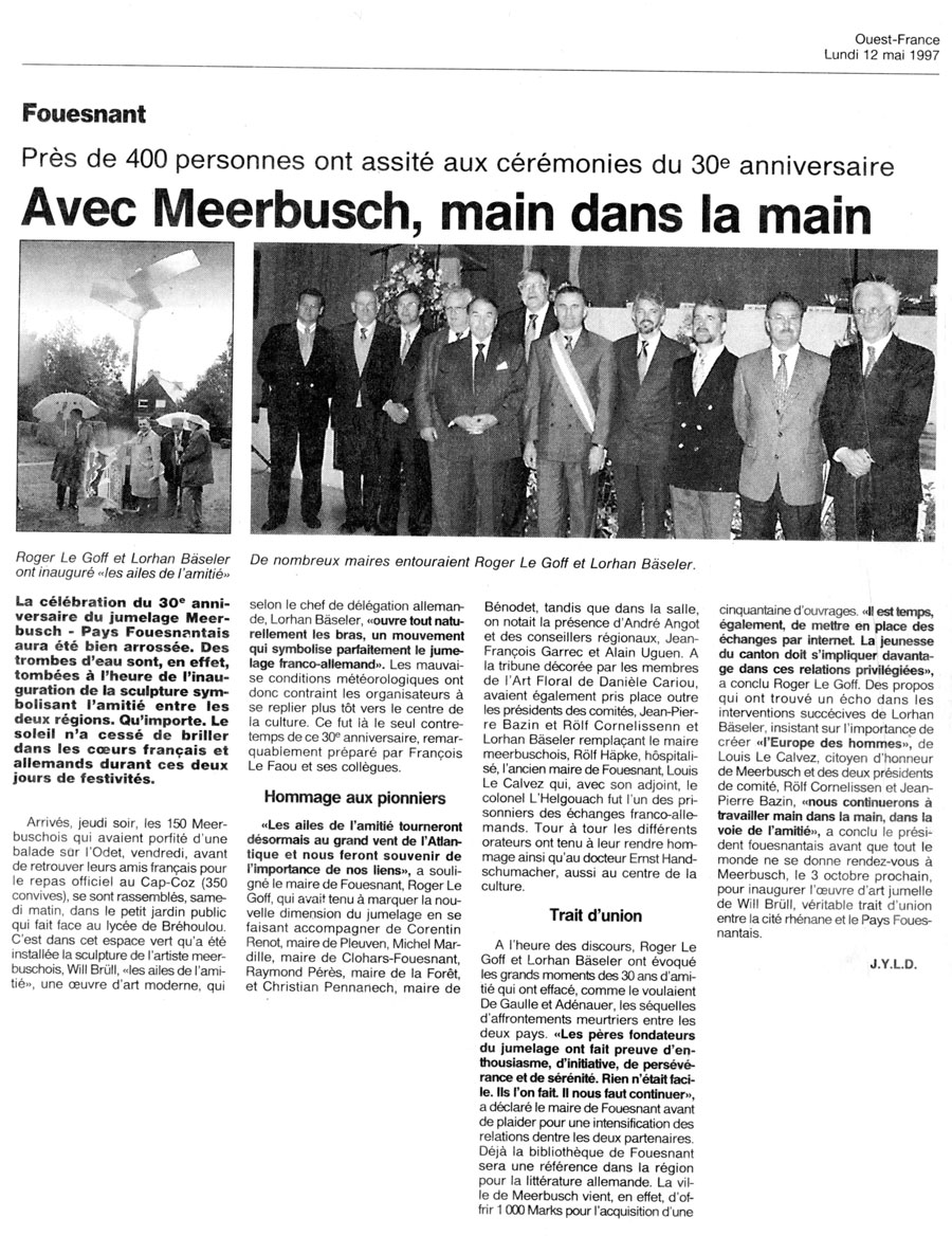 Ouest France, 12 mai 1997
