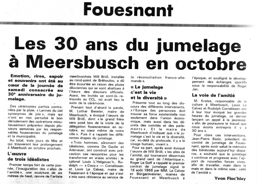 Le Télégramme, 12 mai 1997