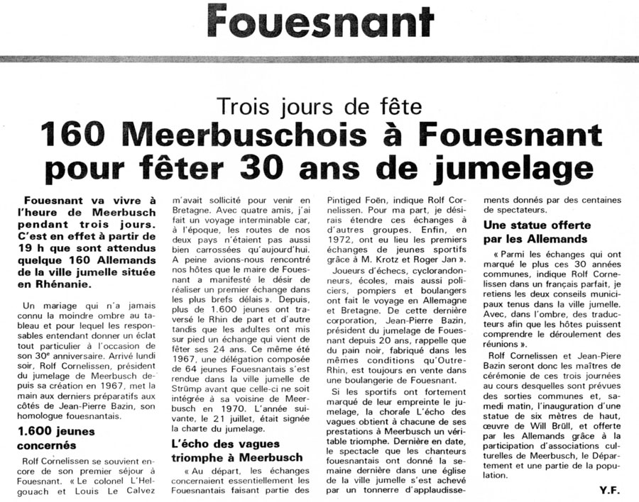 Le Télégramme, 15 mai 1997