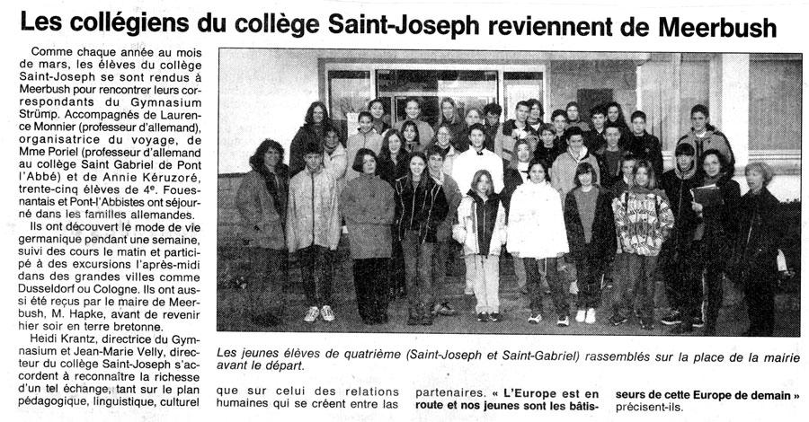 Ouest France, mars 1998
