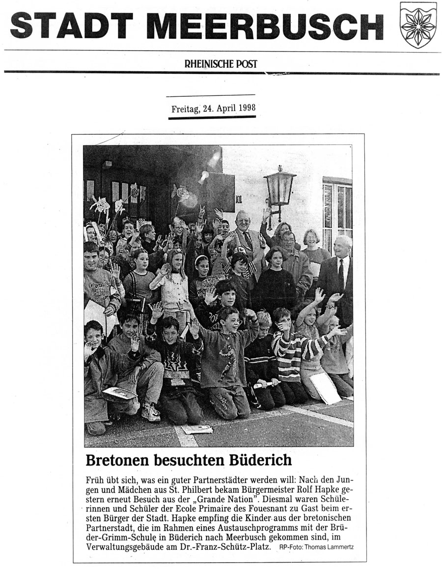 Rheinische Post, 24 avril 1998