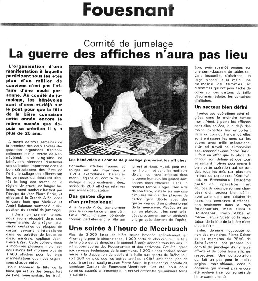 Le Télégramme, août 1998