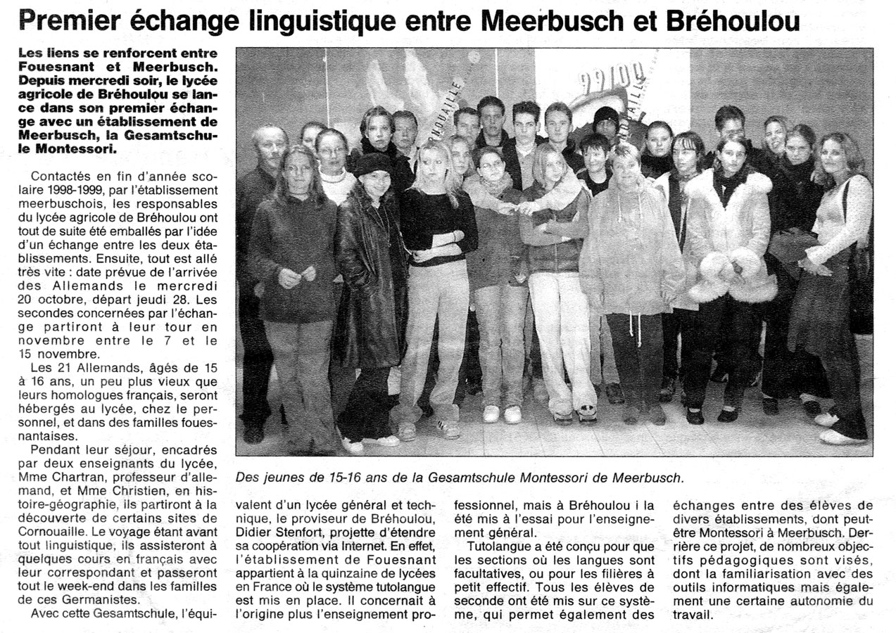 Ouest France, octobre 1999