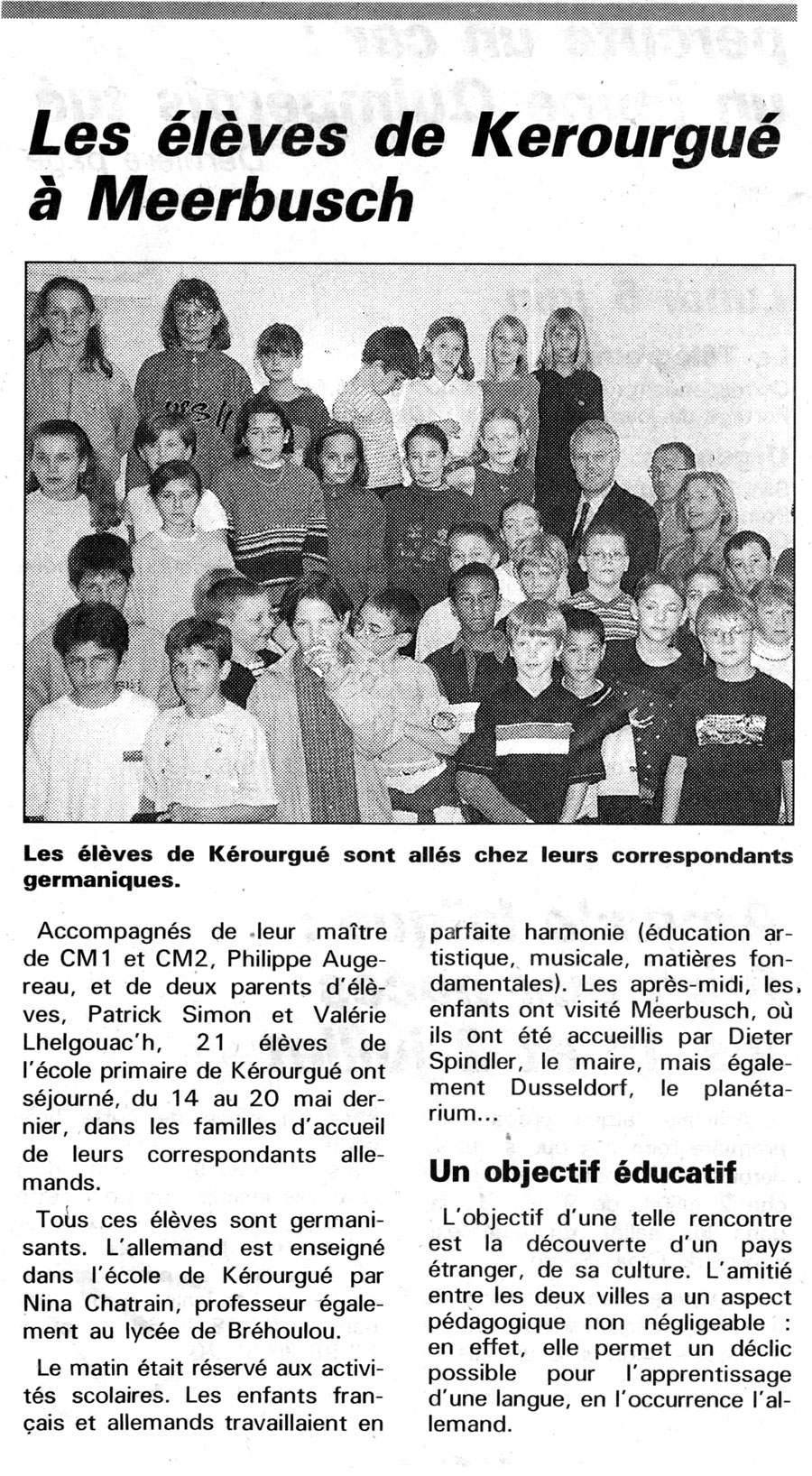 Le Télégramme, mai 2000