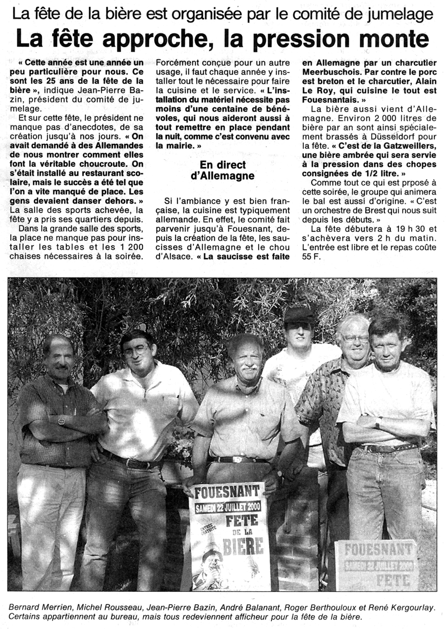 Ouest France, juillet 2000