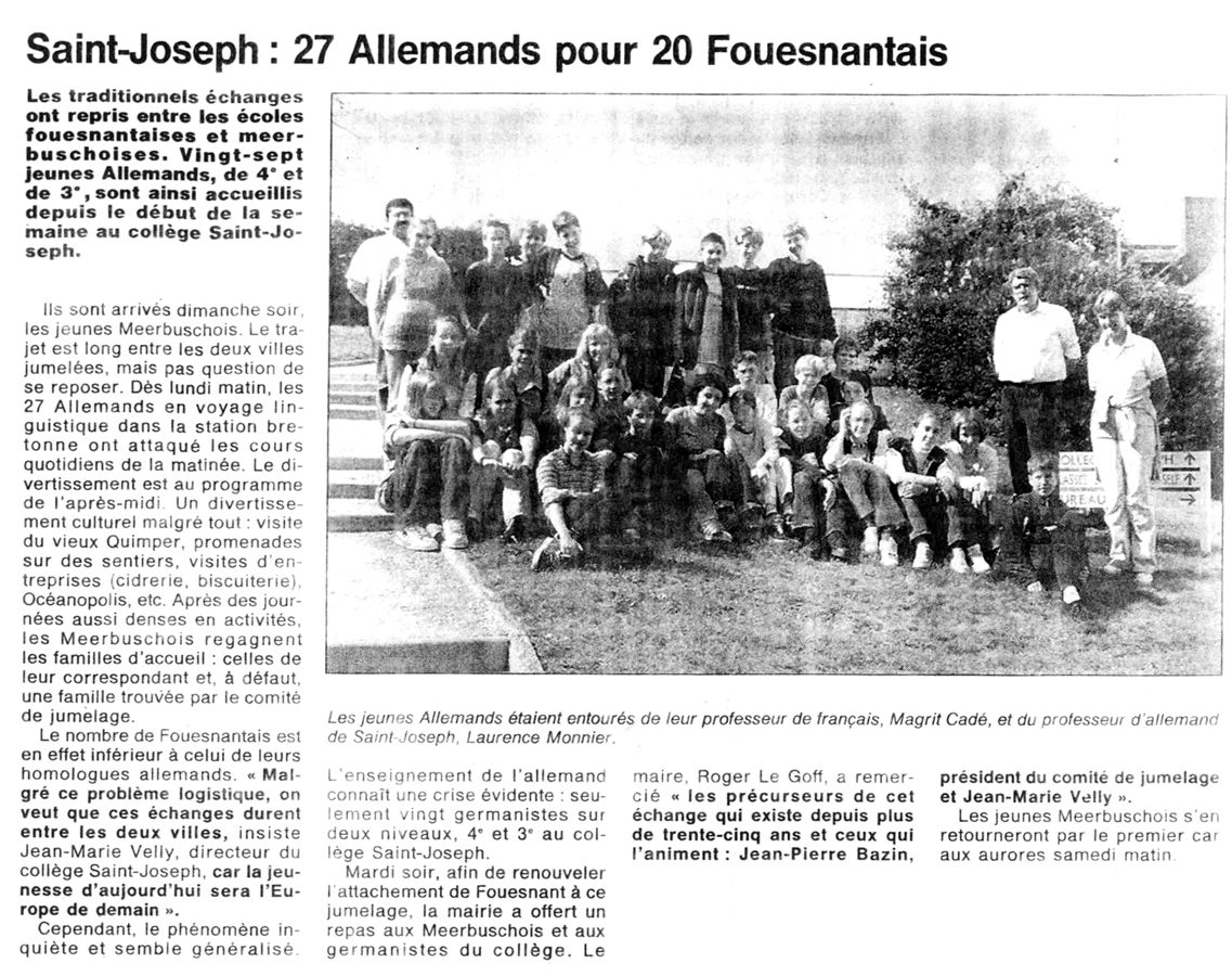 Ouest France, septembre 2000