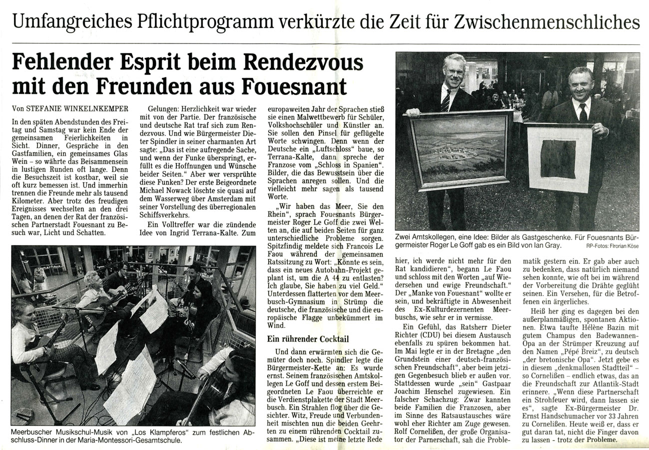 Rheinische Post, octobre 2000