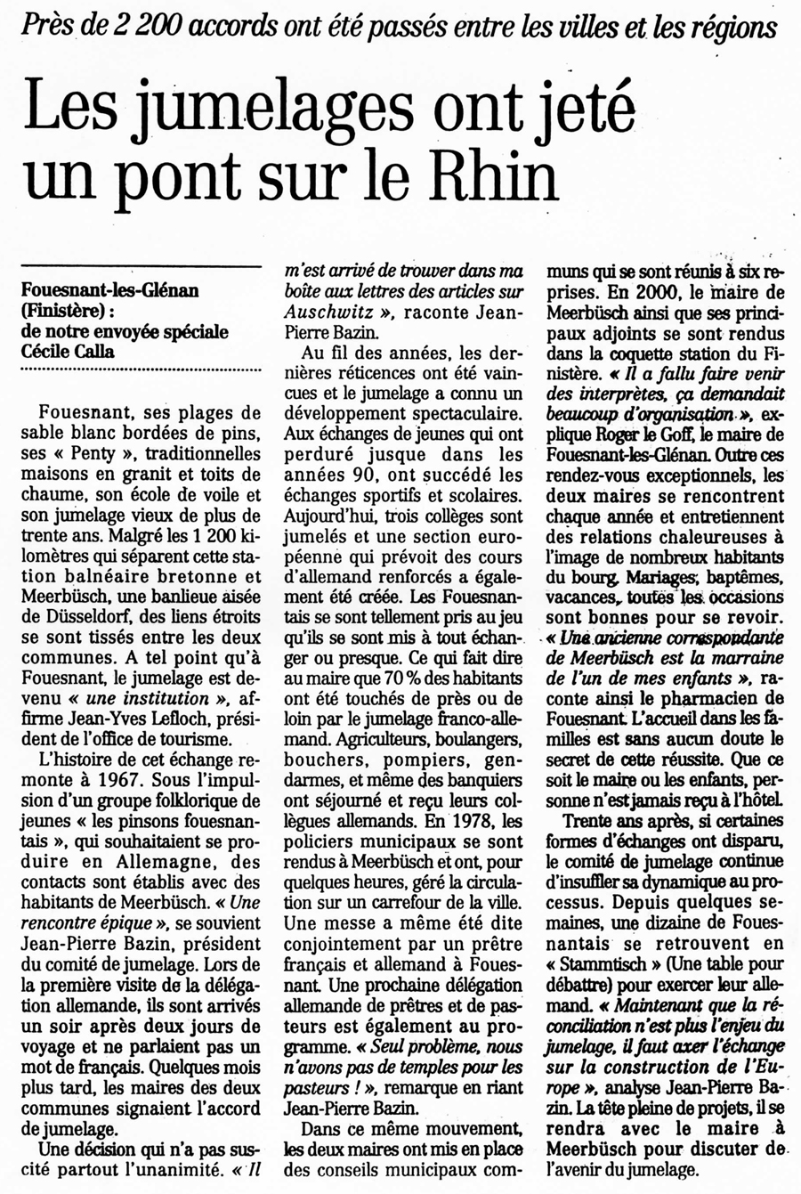 Le Figaro, 21 janvier 2003