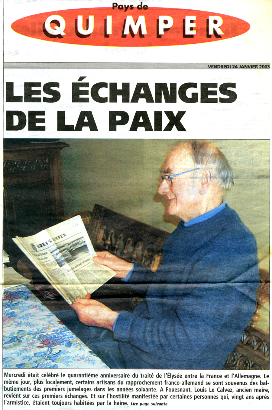 Le Télégramme, 24 janvier 2003